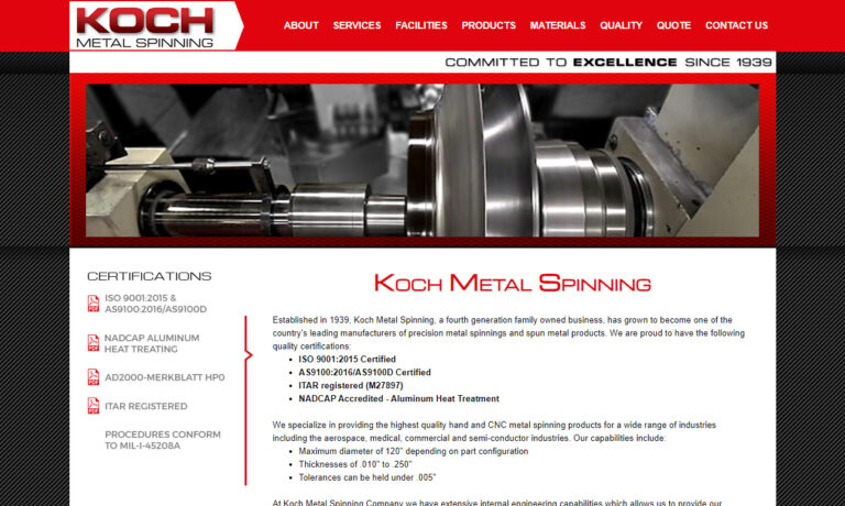 Koch Metal Spinning
